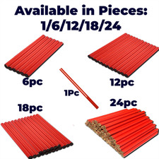 Carpenters Pencils Builders Woodwork Joiners Soft Lead Wood Marking Pencil