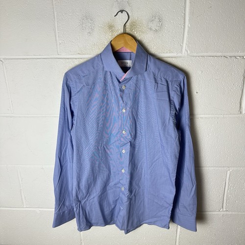 Eton shirt mens blue - mens, white