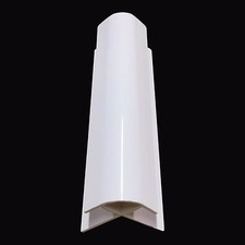 White Trims For 10mm Shower Wall Panels PVC Bathroom Cladding Wet Wall 2.4m