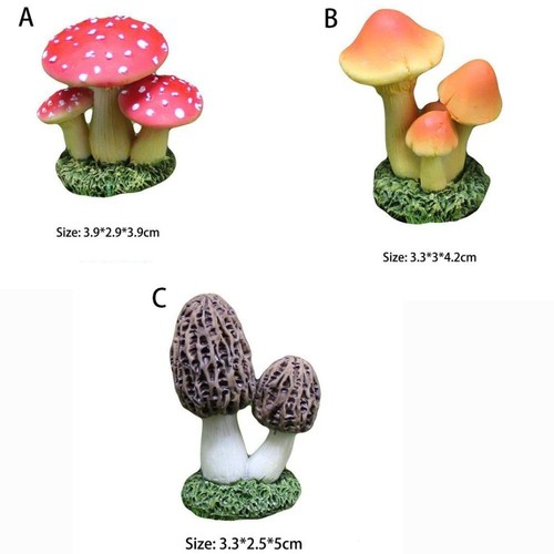 Garden ornament toadstools - garden,