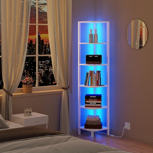 Corner shelf with led light - corner,