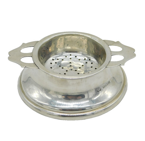 Sterling silver tea strainer - sterling,