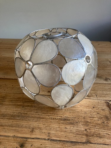 Capiz shell lampshade - capiz,