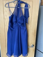 Debut Debenhams Blue Dress Size 12 Party cruise cocktail 