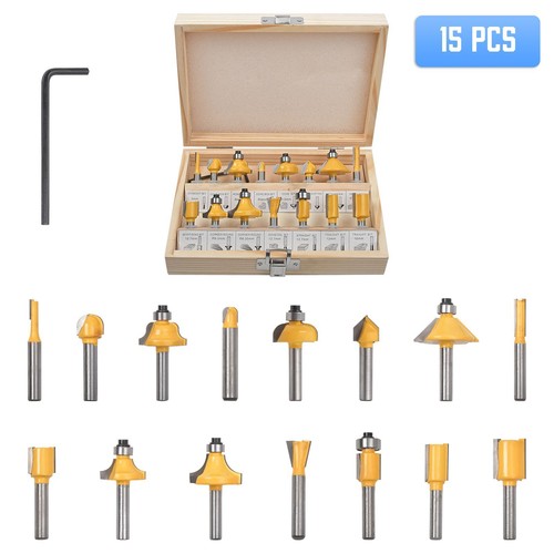 Router bit 15pcs set - bit,