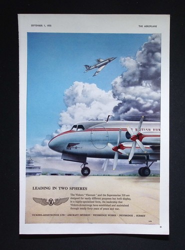 Original 1950 advert vickers - original,