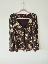 womens Brown Gold Sequin