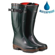 Aigle Parcours 2 ISO Mens Womens Neoprene Adjustable Boots Wellies Bronze