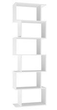 Tier shape wooden bookcase - s-shape,