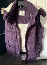 Fat Face Gilet Size 16 Blackberry Purple Sleeveless Jacket Bodywarmer