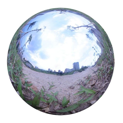 Stainless steel gazing ball - stainless,
