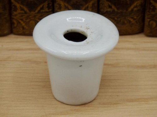 Antique porcelain inkwell - porcelain,