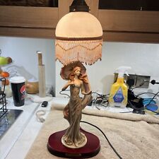 The Juliana Collection - lady with umbrella  Lamp Art Deco Desk Lamp