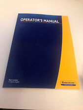 NEW HOLLAND 858 ROUND BALER OPERATOR`S MANUAL