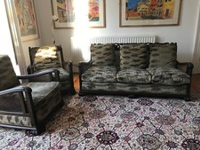 Antique 1920s Bergere 3-piece