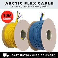 10M DRUM YELLOW OR BLUE EXTENSION LEAD CABLE 1.5MM - 6MM ARCTIC FLEX CABLE