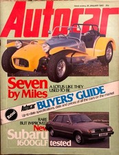 AUTOCAR MAGAZINE 26-JAN-80 -