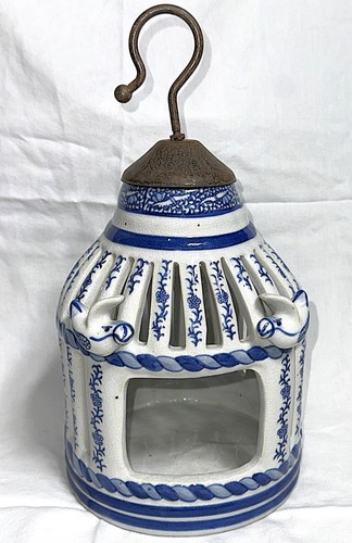 Vtg chinoiserie blue white - chinoiserie,