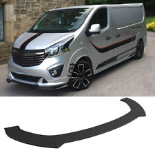 Front Bumper Lip Chin Spoiler Splitter Body Kit Black For Vauxhall Opel Vivaro