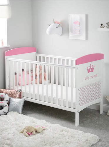 Pink cot bed - pink, little