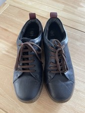 Loretta Pavers Shoes Women’s Dark Blue Leather Comfort Orthopaedic Size 5