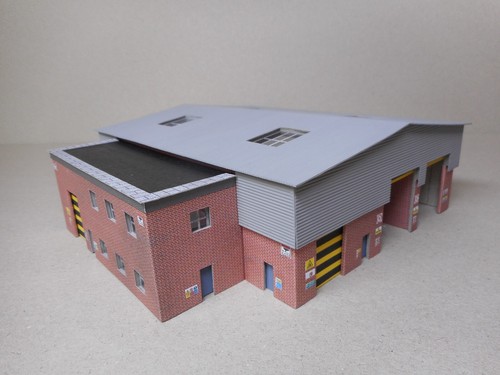 Gauge locomotive shed model - n,