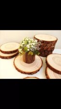 Approx 30cm Log slice Wedding table centre piece rustic cake stand tree Wood
