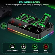 4-Pack 6200mWh Rechargeable