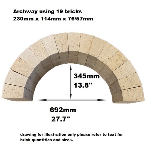 Pizza oven arch arched - arch,
