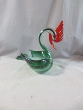 Vintage Murano  Green  Glass