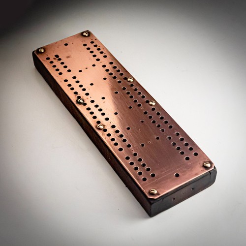 Cribbage board copper wood - board,