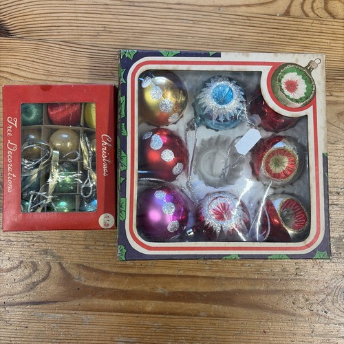 Vintage glass baubles x19 - baubles,