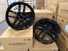 22" ALUWERKS BLACK ALLOY WHEELS FITS LAND ROVER DEFENDER 90 110 130 CONCAVE X 4