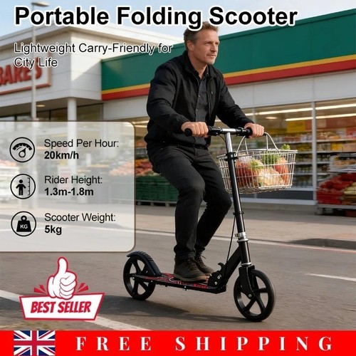 Folding adult scooter - folding, big