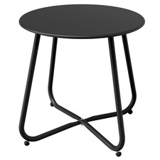 Grand patio Outdoor Side Table Small Table Round End Table Garden Table Light...