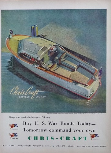 1944 vintage chris craft - vintage,