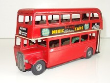 TRIANG MINIC 60N PUSH & GO DOUBLE DECKER BUS  (402)