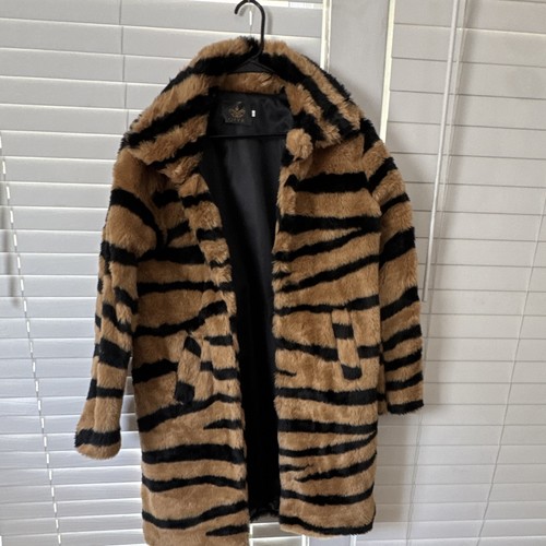 Ladies tiger fur jacket - ladies,