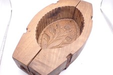 Antique Carved Wooden Butter