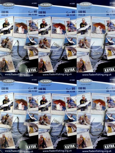 Kayak cod rigs sea fishing - kayak,