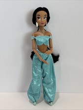 Disney Store Princess Jasmin Classic Doll 11.5”w/ Glitter Outfit & Shoes