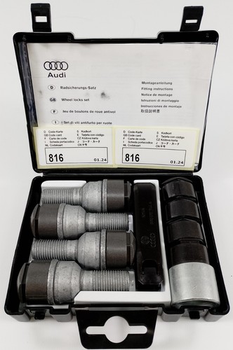 Audi locking wheel bolt - wheel, set