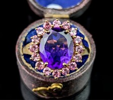 Vintage Amethyst and Pink