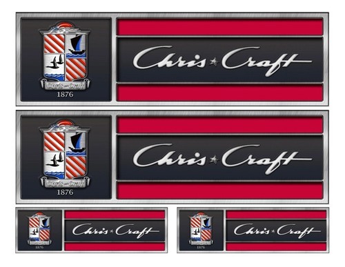 Chris craft stickers - craft,