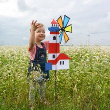  3 PCS Cloth Windmill Toys Child Baby Indoor Ornament Traditional Pinwheel