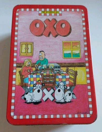 Vintage oxo stock cubes tin - vintage,