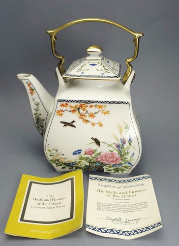 Teapot franklin mint the birds - mint,