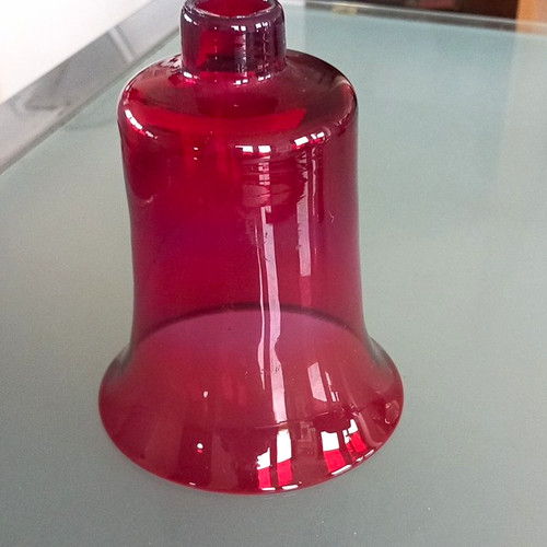 Antique cranberry glass - antique, 6"
