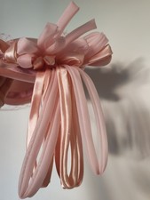 Vintage Pink C&A Pillbox Hat with Stunning Bow and Veil 1980s Wedding