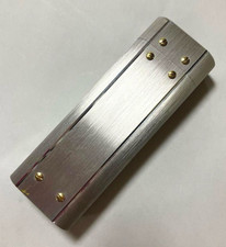 Cartier Santos Gas Lighter Silver Gold No Box Ignition confirmed Collectible JP